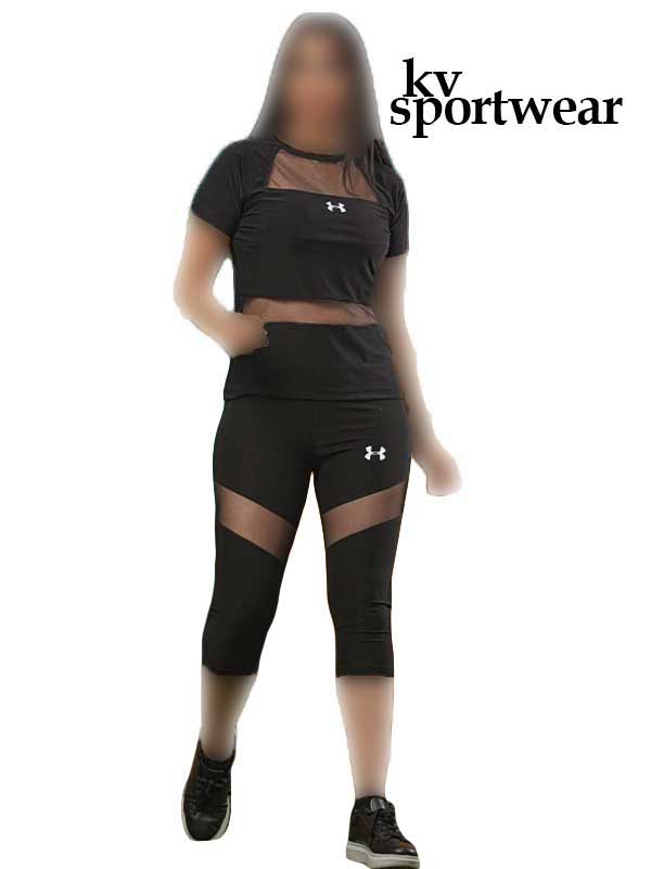 ست تیشرت شلوارک ورزشی زنانه Under armour کد 001