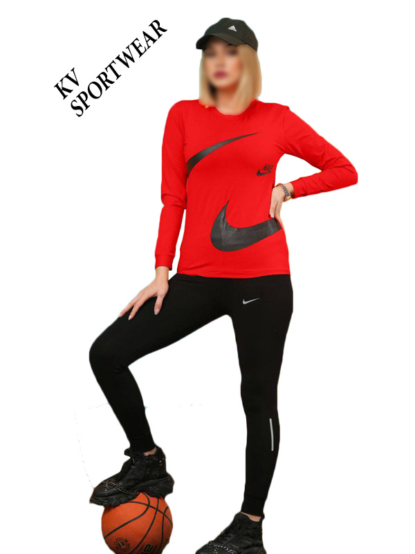 تیشرت شلوار آستین بلند ورزشی زنانه Nike کد 001
