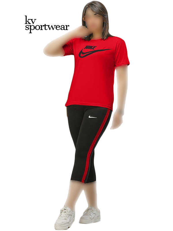 تیشرت شلوارک نخ پنبه ورزشی زنانه Nike