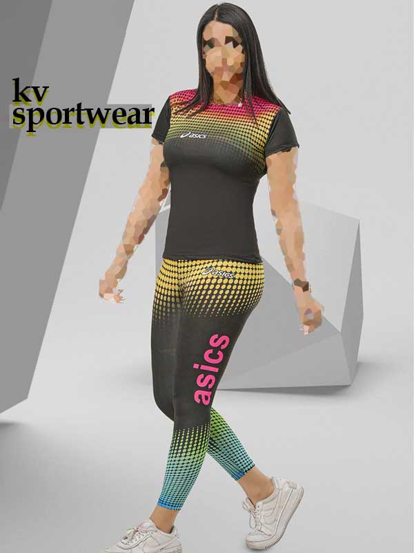 ست تیشرت شلوار ورزشی زنانه asics کد 001