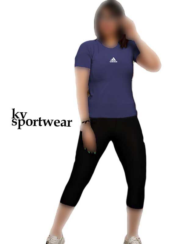 ست تیشرت شلوارک ورزشی زنانه adidas کد 001