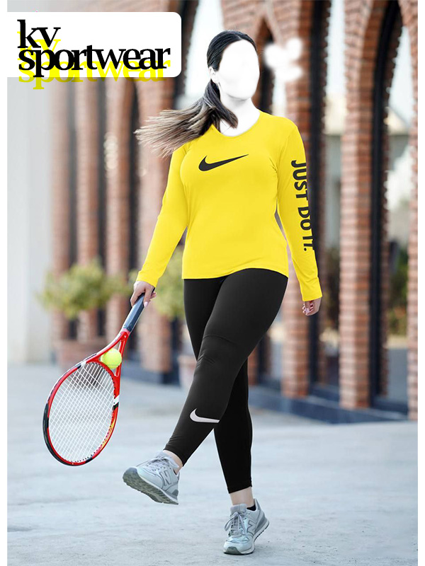 تیشرت شلوار آستین بلند بیگ سایز زنانه Nike