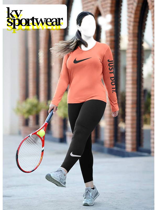 تیشرت شلوار آستین بلند بیگ سایز زنانه Nike