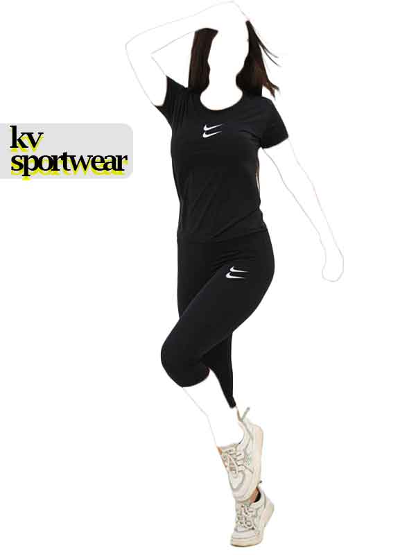 ست تیشرت شلوارک بلند ورزشی زنانه NIKE کد 001