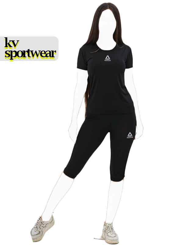 ست تیشرت شلوارک بلند ورزشی زنانه Reebok کد 001