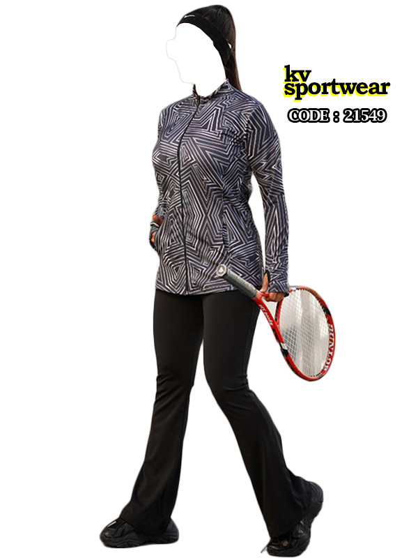 سویشرت شلوار دمپا بوت کات ورزشی زنانه کد 002
