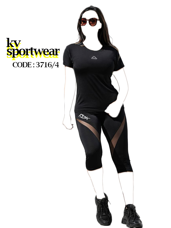 ست تیشرت شلوارک ورزشی زنانه Reebok کد 004