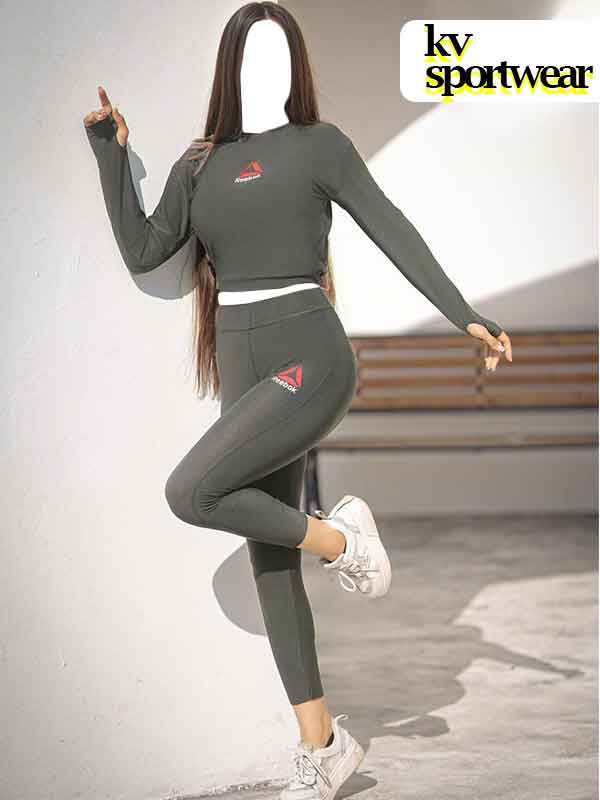ست کراپ لگ آستین بلند ورزشی زنانه Reebok کد 002