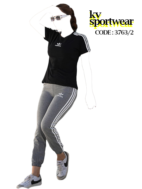 ست تیشرت شلوار ورزشی زنانه adidas کد 006