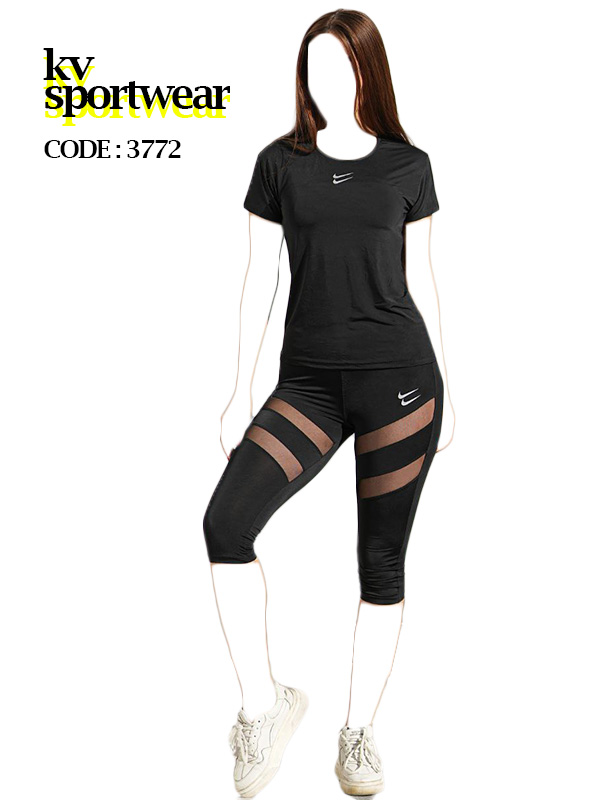ست تیشرت شلوارک ورزشی زنانه Nike کد 001