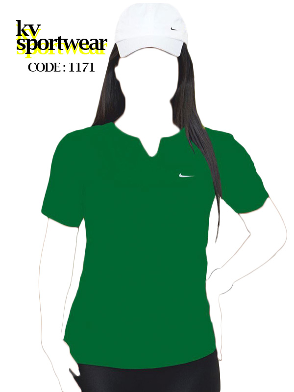تیشرت یقه دلبری ورزشی زنانه NIKE کد 002