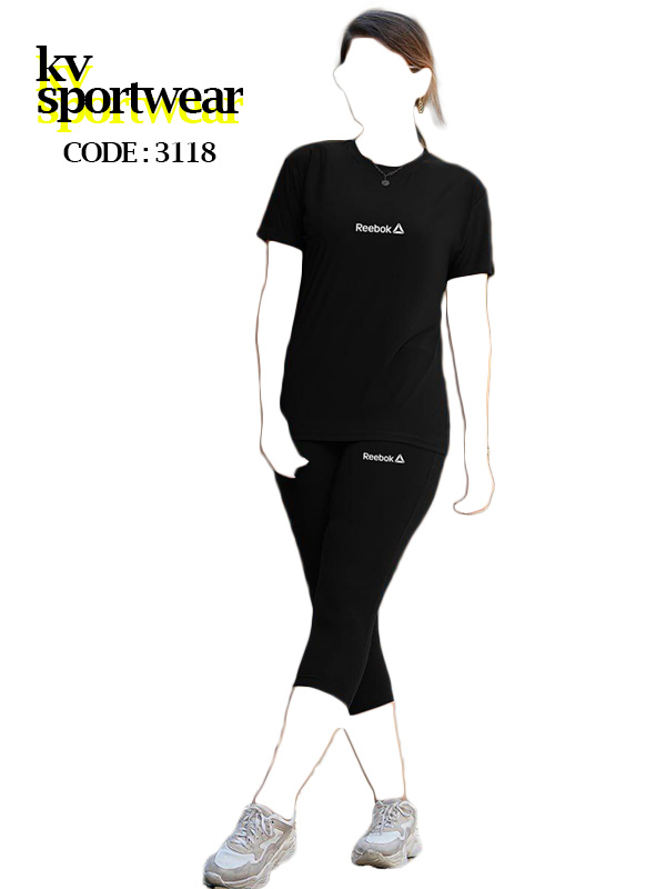 ست تیشرت شلوارک ورزشی زنانه Reebok کد 002