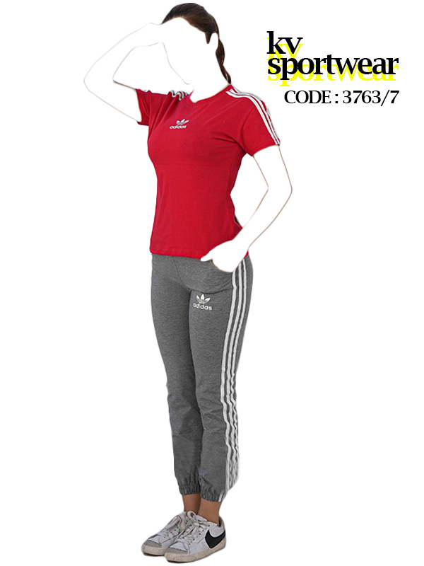 ست تیشرت شلوار ورزشی زنانه adidas کد 006