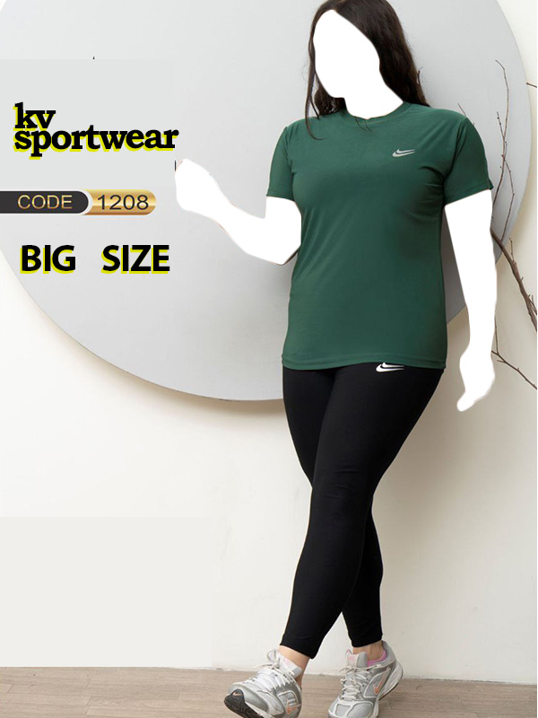 ست تیشرت لگ سایز بزرگ ورزشی زنانه NIKE کد 002