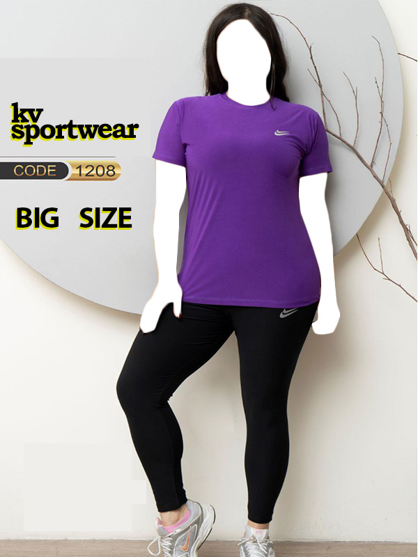 ست تیشرت لگ سایز بزرگ ورزشی زنانه NIKE کد 002