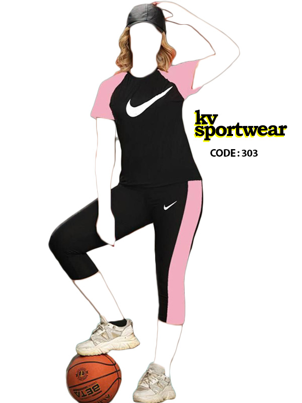 ست تیشرت شلوارک ورزشی زنانه NIKE کد 002