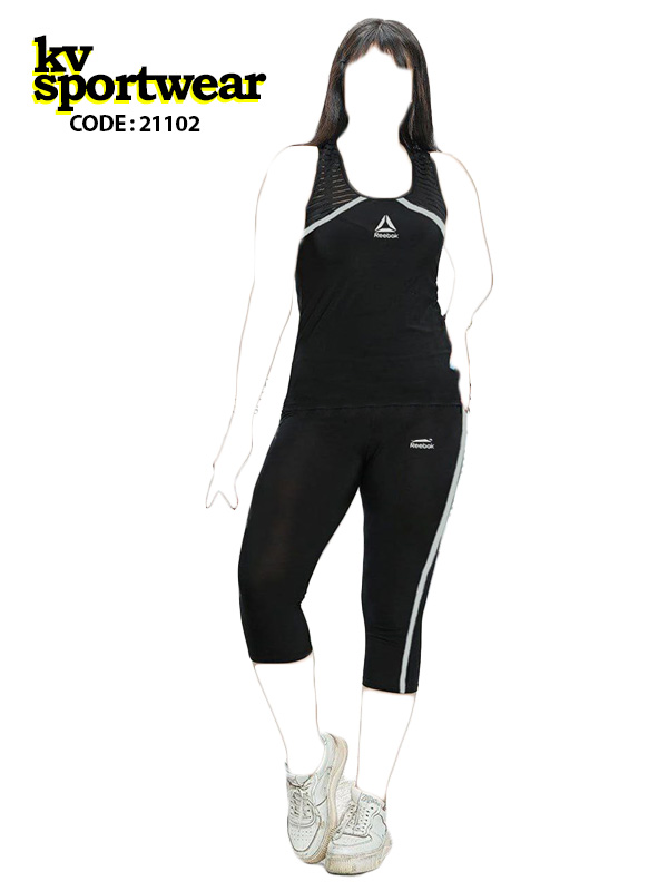 ست تاپ شلوارک ورزشی زنانه Reebok کد 003