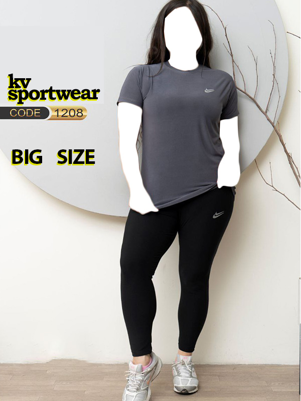 ست تیشرت لگ سایز بزرگ ورزشی زنانه NIKE کد 004