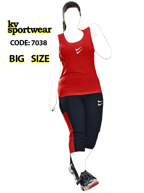 تاپ شلوارک بیگ سایز ورزشی زنانه Nike کد 007