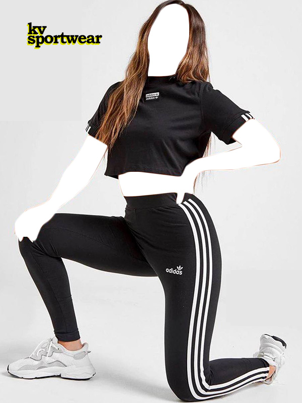 ست کراپ شلوار ورزشی زنانه adidas