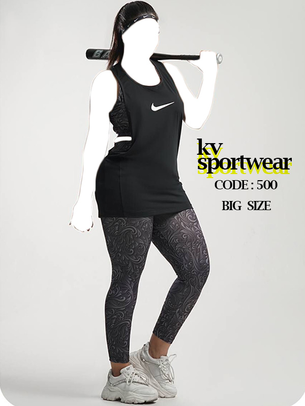 ست نیمتنه لگ و کاور بیگ سایز ورزشی زنانه Nike