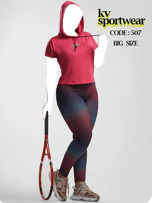 ست کراپ لگ سایز بزرگ ورزشی زنانه NIKE کد 002