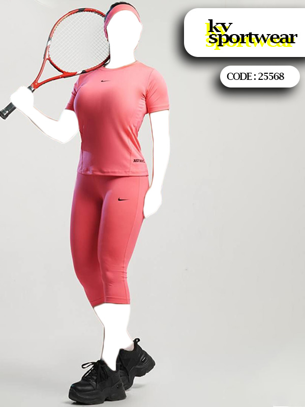 ست تیشرت شلوارک ورزشی زنانه کد 008